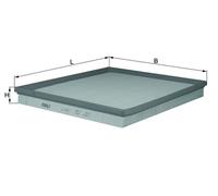 Filtro aria MAHLE per LX2065/1