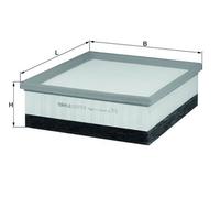 Filtro aria Mahle per LX2077/4
