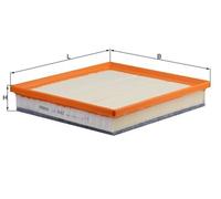 Filtro aria MAHLE per LX3062