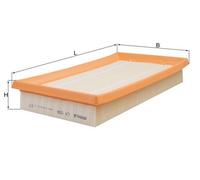 Filtro aria MAHLE per LX936