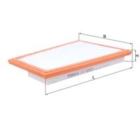 Filtro aria MAHLE per MERCEDES-BENZ W203) C 320 CDI (203.020) LX1850/2