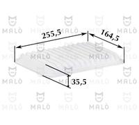 Filtro aria MALO 1500654 per AMC SUZUKI