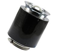 Filtro aria motore Filtri motore ad alte prestazioni per auto, filtro aria ad alto flusso per kit di aspirazione fredda automatica, copertura in fibra di carbonio(175MM-Large)