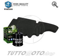 Filtro Aria + Olio PIAGGIO Fly 125 2005-2012 / Kit Filtri Revisione Manutenzione