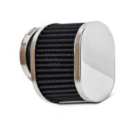 Filtro aria ovale universale cromato rete nera carburatori da 46 a 50mm