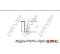 Filtro Aria Per AUDI Drve+ DP1110.10.0761