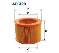 Filtro aria per CITROËN PEUGEOT 306 BERLINGO / BERLINGO FIRST C15 PARTNER XSARA