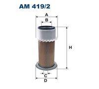 Filtro aria per DEUTZ-FAHR SAME AGROLUX AGROPLUS DORADO EXPLORER