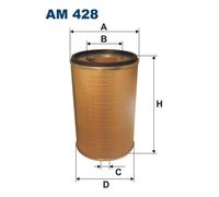 Filtro aria per ERF FIAT FORD IVECO RENAULT TRUCKS 1000 370 54 64 C-Serie Cargo