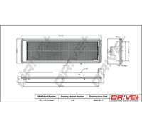 Filtro Aria Per HONDA Drve+ DP1110.10.0444