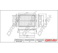 Filtro Aria Per HONDA Drve+ DP1110.10.0470