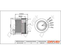 Filtro Aria Per HONDA Drve+ DP1110.10.0730