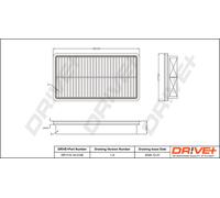 Filtro Aria Per MAZDA Drve+ DP1110.10.0158