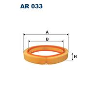 Filtro aria per MERCEDES-BENZ 123 124 190