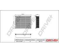 Filtro Aria Per MERCEDES-BENZ Drve DP1110.10.0355