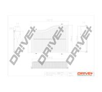 Filtro Aria Per MERCEDES-BENZ Drve+ DP1110.10.0358