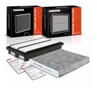 Filtro aria per motore e abitacolo con carbone attivo compatibile con Honda Pilot 2016-2022, Passport 2019-2022, Ridgeline 2017-2022 e Acura MDX 2016-2020 3.5L, MDX 2017-2020 3.0L