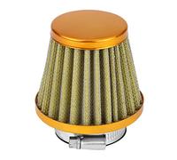 Filtro Aria Pit Bike, 38mm Kit Filtro Di Aspirazione Aria Moto Universal Moto Clamp-on Filtro Aria Automatico per Scooter Fuoristrada Atv Quad Dirt Pit Bike, Gold