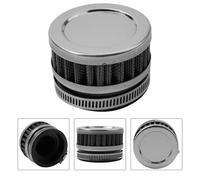 Filtro Aria Pod 58mm 60mm Cono Inox Reticolato Per Moto Nero Argento Clamp