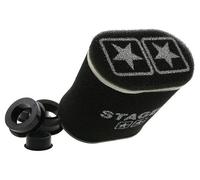 FILTRO ARIA STAGE 6 DOUBLE LAYER NERO Grande Ovale IMBOCCO 55 mm CON RIDUZIONI