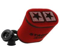 FILTRO ARIA STAGE 6 DOUBLE LAYER ROSSO Grande Ovale IMBOCCO 55 mm CON RIDUZIONI