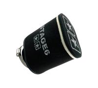 FILTRO ARIA STAGE6 DOUBLE LAYER RACING Ø 70 NERO SCOOTER S6-35022/BK