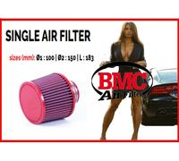 Filtro aria sportivo a cono BMC Ø1 100 Ø2 150 L 183 per auto universale tuning