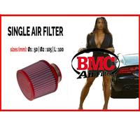 Filtro aria sportivo a cono BMC Ø1 50 Ø2 105 L 100 per auto universale tuning