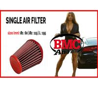 Filtro aria sportivo a cono BMC Ø1 60 Ø2 115 L 195 per auto universale tuning