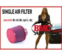 Filtro aria sportivo a cono BMC Ø1 60 Ø2 150 L 183 per auto universale tuning