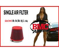 Filtro aria sportivo a cono BMC Ø1 60 Ø2 85 L 104 per auto universale tuning