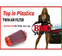 Filtro aria sportivo a cono BMC Ø1 65 Ø2 115 L 195 per auto universale tuning WP
