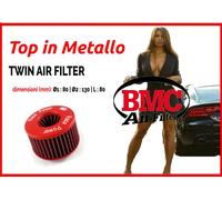 Filtro aria sportivo a cono BMC Ø1 80 Ø2 130 L 80 per auto universale tuning WM