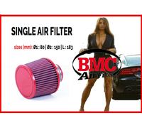 Filtro aria sportivo a cono BMC Ø1 80 Ø2 150 L 183 per auto universale tuning