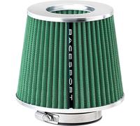 FILTRO ARIA SPORTIVO UNIVERSALE A CONO TUNING 60 65 70 77 mm auto air box verde