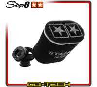 FILTRO ARIA STAGE 6 DOUBLE LAYER NERO Grande Ovale IMBOCCO 55 mm CON RIDUZIONI