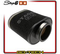FILTRO ARIA STAGE6 DOUBLE LAYER RACING Ø 70 NERO SCOOTER S6-35022/BK