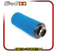 FILTRO ARIA STAGE 6 RACING Blu MOTO SCOOTER Lungo 20cm IMBOCCO 35mm UNIVERSALE