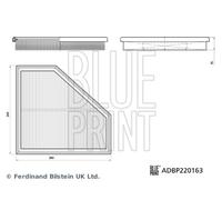 Filtro aria Sx per BMW 2 3 4