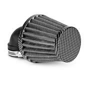 Filtro aria TNT Acciaio Tessuto in fibra di carbonio - Look, ad angolo di 90 gradi, connettore 28/35 mm