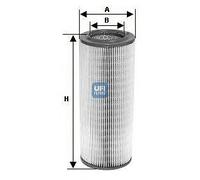 Filtro aria UFI 27.603.00 AUDI A6 (4F2, C6) 2.0 TFSI