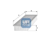 UFI filtro aria 30.036.00 cartuccia 282x159,5x57 mm