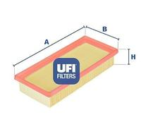 UFI Filters, Filtro Aria 30.194.00, Filtro Aria per Ricambio, Adatto a Auto, Applicabile su Diversi Modelli Fiat e Lancia
