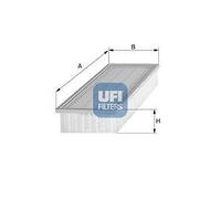 UFI Filters, Filtro Aria 30.273.00, Filtro Aria per Ricambio, Adatto a Auto, Applicabile su Diversi Modelli Mercedes Benz Classe A e Classe B