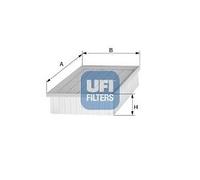 FILTRO ARIA UFI 30.296.00 ROVER 200-400