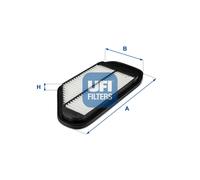 UFI Filters, Filtro Aria 30.701.00, Filtro Aria per Ricambio, Adatto a Auto, Applicabile su Diversi Modelli Chevrolet Spark e Ravon R2