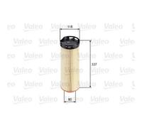 VALEO 585648 Filtro aria Filtri motore elevati proprietà di filtrazione, durevolezza, applicazione facile e precisa