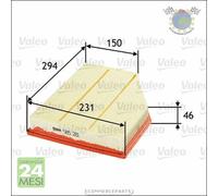 Filtro aria Valeo per BMW Z4 E86 M E85 6 E64 630 E63 5 E61 550 530 525 523 E60