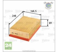 Filtro aria Valeo per CITROEN C4 I PEUGEOT 307 206