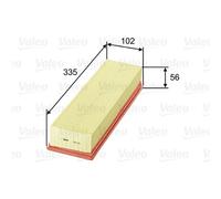 Filtro aria Valeo per Citroen Peugeot